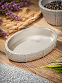 Мыльница настольная, Fora, Miracle Silver, полирезина, FOR-MIR036SIL