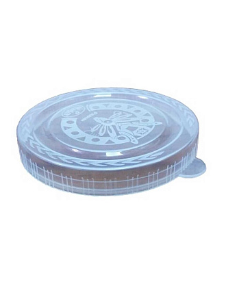 Крышка полиэтилен, вакуумная, одно ушко, Радиан, Лайт, 10080307, бесцветная