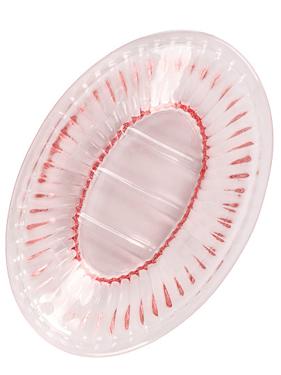 Мыльница настольная, Розовая дымка, стекло, 14.5x10x2.8 см, GL1001KA-SD