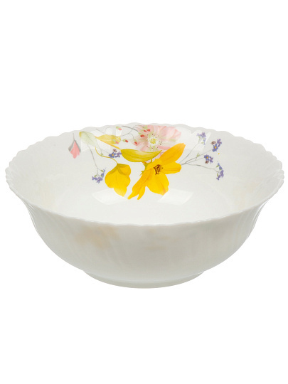 Салатник стеклокерамика, фигурный, 20х6.5 см, 1 л, Весна, МФК, MFK21202