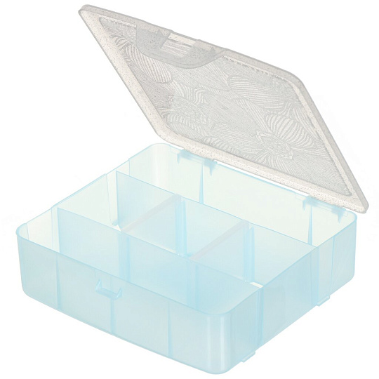 Органайзер для мелочей, Fiori Orchid, полипропилен, с разделителями, 14х13.5х4.2 см, S, BranQ, BQ4014