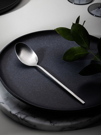 Ложка нержавеющая сталь, столовая, Satoshi, Альяно, 815-018, на подвесе, 20.5 см