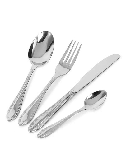 Ложка нержавеющая сталь, 2 предмета, столовая, Domenik, Sanremo, DMC051