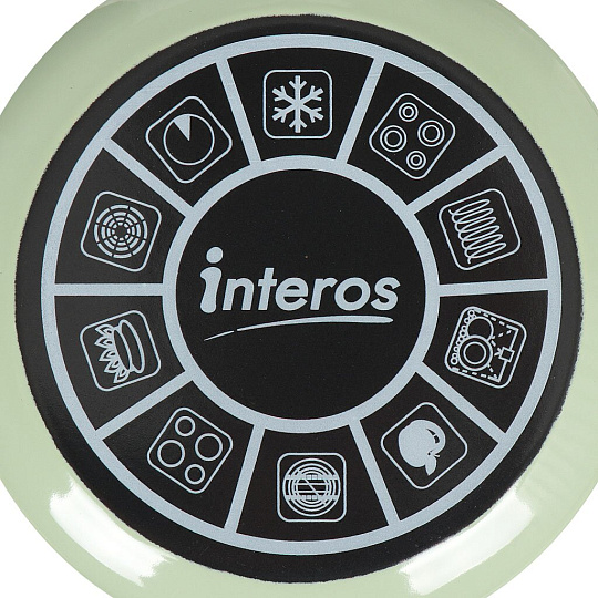 Кастрюля эмалированная Interos Мята 51014, 2.6 л