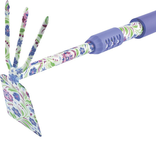 Мотыжка комбинированная, 70х385 мм, стальная, удлиненная рукоятка, FLOWER MINT, Palisad, 62048