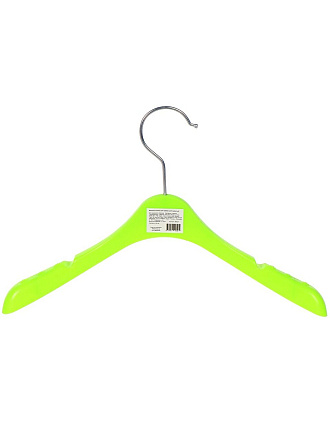 Вешалка-плечики для одежды, 32х3 см, пластик, салатовая, 302G-T