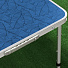 Стол складной металл, прямоугольный, 120х60х68.5 см, столешница МДФ, синий, Green Days, 4 стула - фото 9
