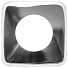 Отражатель нержавеющая сталь, 0.6х0.35х0.06 см, 1 '', квадрат, хром, MasterProf, ИС.131506 - фото 2