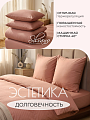 Постельное белье 2-спальное, простыня 220х240 см, 2 наволочки 70х70 см, пододеяльник 180х215 см, Silvano, страйп-сатин, молния, Ash - фото 4
