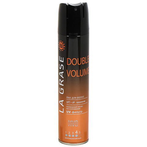 Лак для волос La Grase, Double Volume, 250 мл