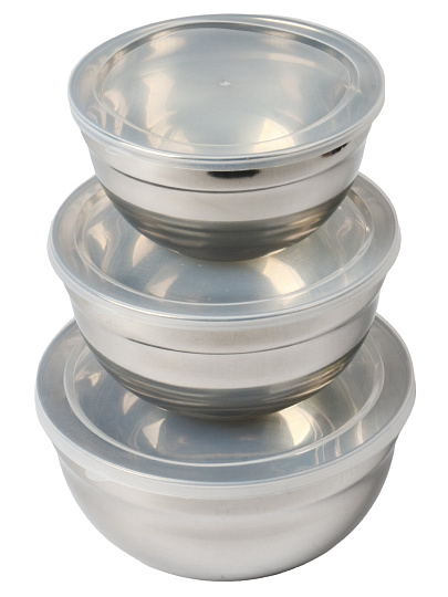 Набор посуды туристический, нержавеющая сталь, 3 предмета, 800 мл, 1160 мл, 1600 мл, B020209