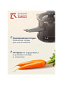Ковш сталь, эмалированное покрытие, 1 л, крышка сталь, стальная ручка, индукция, Керченский металлургический завод, Арабика, 90204-072/4 - фото 5