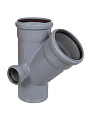 Крестовина канализационная двухплоскостная, 110х110х50 мм, 45 °, левая, РосТурПласт, 36537