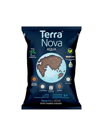 Грунт Aqua, универсальный, с биогумусом и перлитом, 5 л, Terra Nova