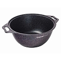 Кастрюля алюминий, антипригарное покрытие, 2 л, крышка стекло, Kukmara, Granit Ultra, кгг22а, синяя - фото 10