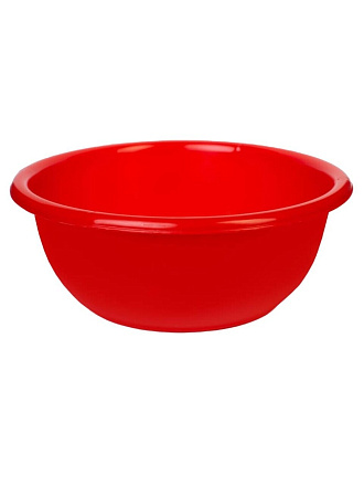 Таз пластик, 12 л, круглый, красный, Sparkplast, IS40002/3