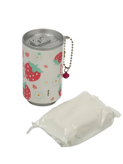 Салфетки влажные Клубнички, в банке с цепочкые, 30 шт, LS-0025