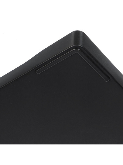 Поднос пластик, 34.5х24.5х2.2 см, прямоугольный, черный, Y6-10733