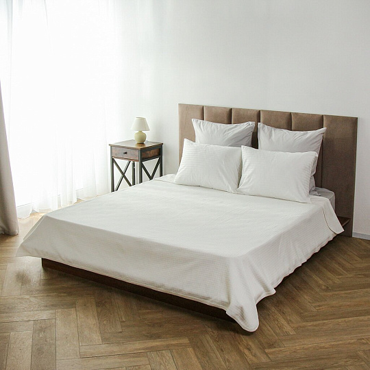 Плед евро, 200х230 см, 100% полиэстер, Silvano, Палермо, белый, A120044