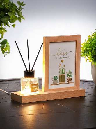 Фоторамка 21х17 см, фото 10х15 см, с аромадиффузором, Y6-10489