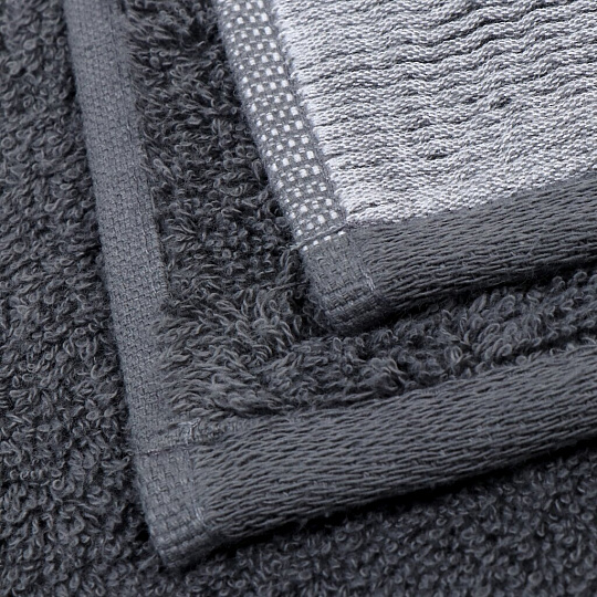 Полотенце банное 50х90 см, 100% хлопок, 600 г/м2, Бархатное, Bella Carine, серое, Турция, FT-4-50-0927-2