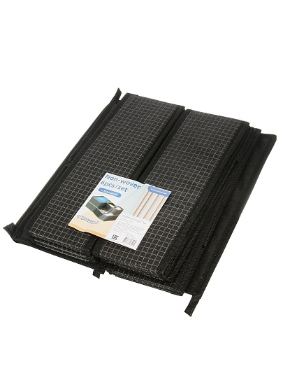 Набор кофров д/хранен, 6 шт (29*29*11-2; 28*13.5*9.8-2; 15*15*10-2), черн клетка, A190050