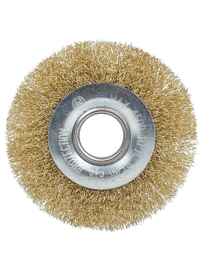 Щетка для УШМ Bartex, 100 мм, плоская, посадочный диаметр 22.2 мм, 993100