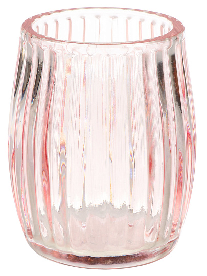 Стакан для зубных щеток, 8.1x10.1 см, стекло, Розовая дымка, GL1001KA-TB