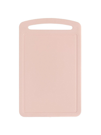 Доска разделочная пластик, 27.5х17.3 см, с ручкой, чайная роза, Idea, М 1572