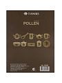 Банка для сыпучих продуктов, доломит, 0.55 л, 10х10х13 см, с крышкой, Daniks, Pollen - фото 6