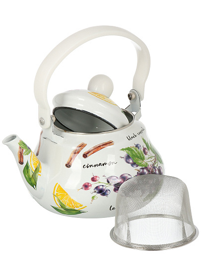 Чайник сталь, эмал, 1.5 л, Appetite, Вкус лета, индукц, FT11-VL