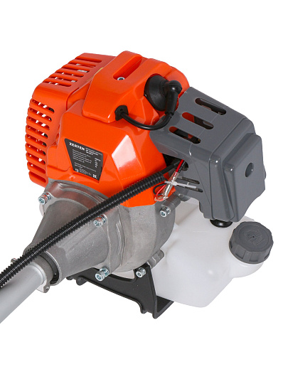 Триммер бензиновый, Zerten, TBR-52P3T, 3.3 л.с., 52 куб.см, U-ручка, леска/нож, леска 2.4 мм, неразборная штанга