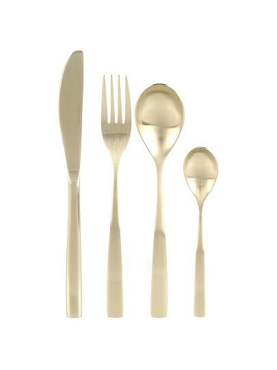 Набор столовых приборов нержавеющая сталь, 24 предмета, шампань, подарочная упаковка, Comas, BCN Colors, 6720