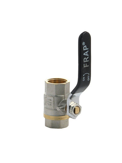 Кран для воды, 1/2'', г-г, латунь, ручка, DN 15, Frap