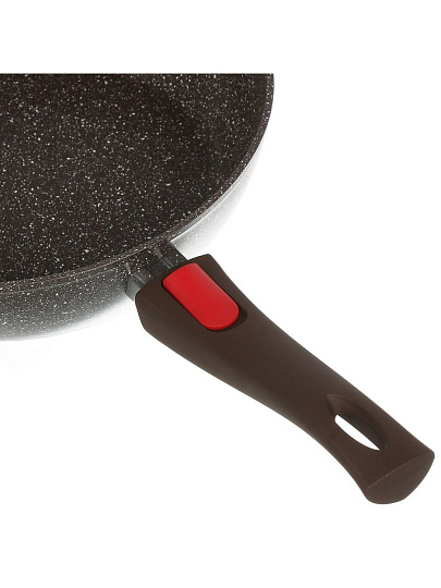 Сковорода алюминий, 26 см, антипригарное покрытие, Moulin villa, Brownstone, съемная ручка, индукция, BST-26-DI-DH