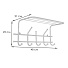 Вешалка настенная 5 крючков, с полкой, 21х48х22 см, сталь, ЗМИ, Эра 5, ВСП 278 Б, белая - фото 2