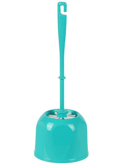 Ерш для туалета Мультипласт, Стандарт, напольный, пластик, бирюзовый, MPG961031/962298