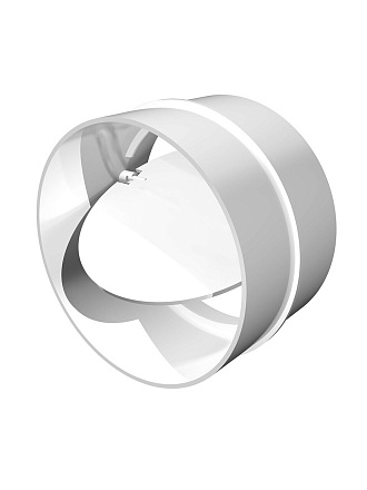 Соединитель вентиляционный пластик, установочный диаметр 100 мм, обратный клапан, ERA, 10СКПО