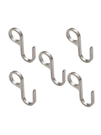 Крючок для рейлинга одинарный, несъемные, хром, Trodos, Z-8, 101327