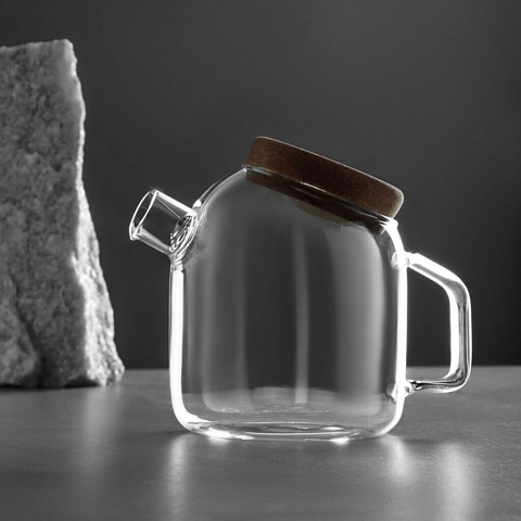 Чайник заварочный стекло, 0.8 л, с ситечком, BY Collection, Эко, 850-221