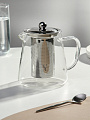 Чайник заварочный стекло, металл, 0.75 л, с ситечком, B050189 - фото 2