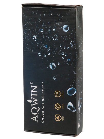 Смеситель для кухни, Aqwin, с картриджем, с подключением к фильтру, хром, A4498