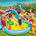 Игровой центр-бассейн Intex, 333х229х112 см, Dinoland, 57135NP, 290 л, с горкой, от 3 лет - фото 2
