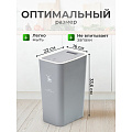 Контейнер для мусора пластик, 6 л, прямоугольный, серый, Y4-8660 - фото 5