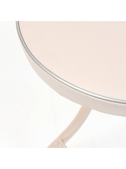 Табурет 320х320х470 мм, серый, сиденье круглое, винилискожа, на четырех металлических опорах, Nika, ТБСК1/4