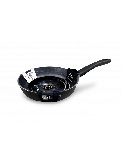 Сковорода литой алюминий, 20 см, антипригарное покрытие, Нева Металл Посуда, Titan Space, индукция, 918120i
