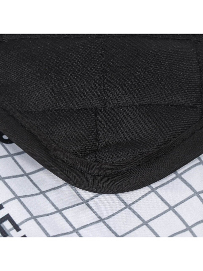 Набор кухонный 2 шт, 27х17см + 17х17см (варежка, прихватка), полиэстер, белый, B180029