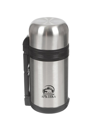 Термос для еды, нержавеющая сталь, 1 л, широкая горловина, Арктика, колба нержавеющая сталь, 201-1000