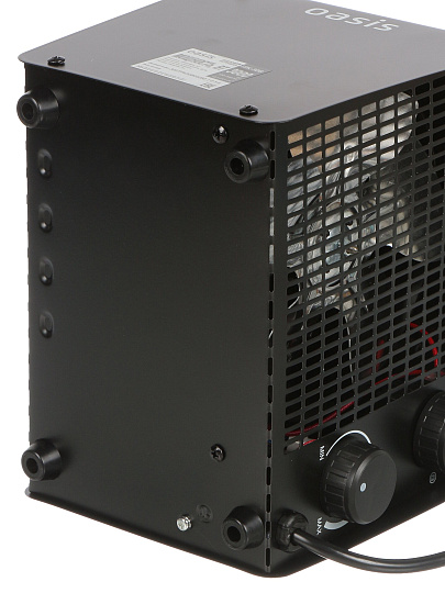 Пушка тепловая электрическая, Oasis, TPK-30В, 3 кВт, 310 м³/ч, ТЭН, 2 режима, квадратная, керамическая