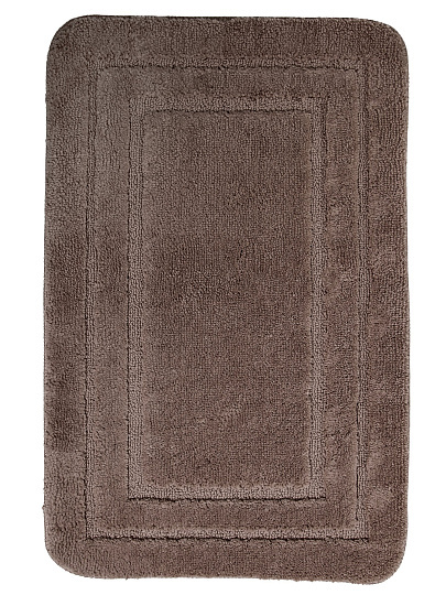 Набор ковриков для ванной и туалета, 2 шт, 0.5х0.8, 0.4х0.5 м, полиэстер, коричневый, Silvano, Контур, Y4-11488